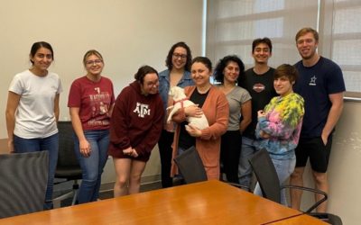 bella with lab members and small dog