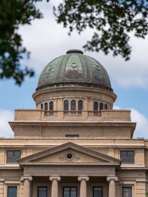 front of academic building