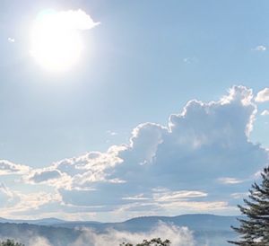 Blue sky with clouds