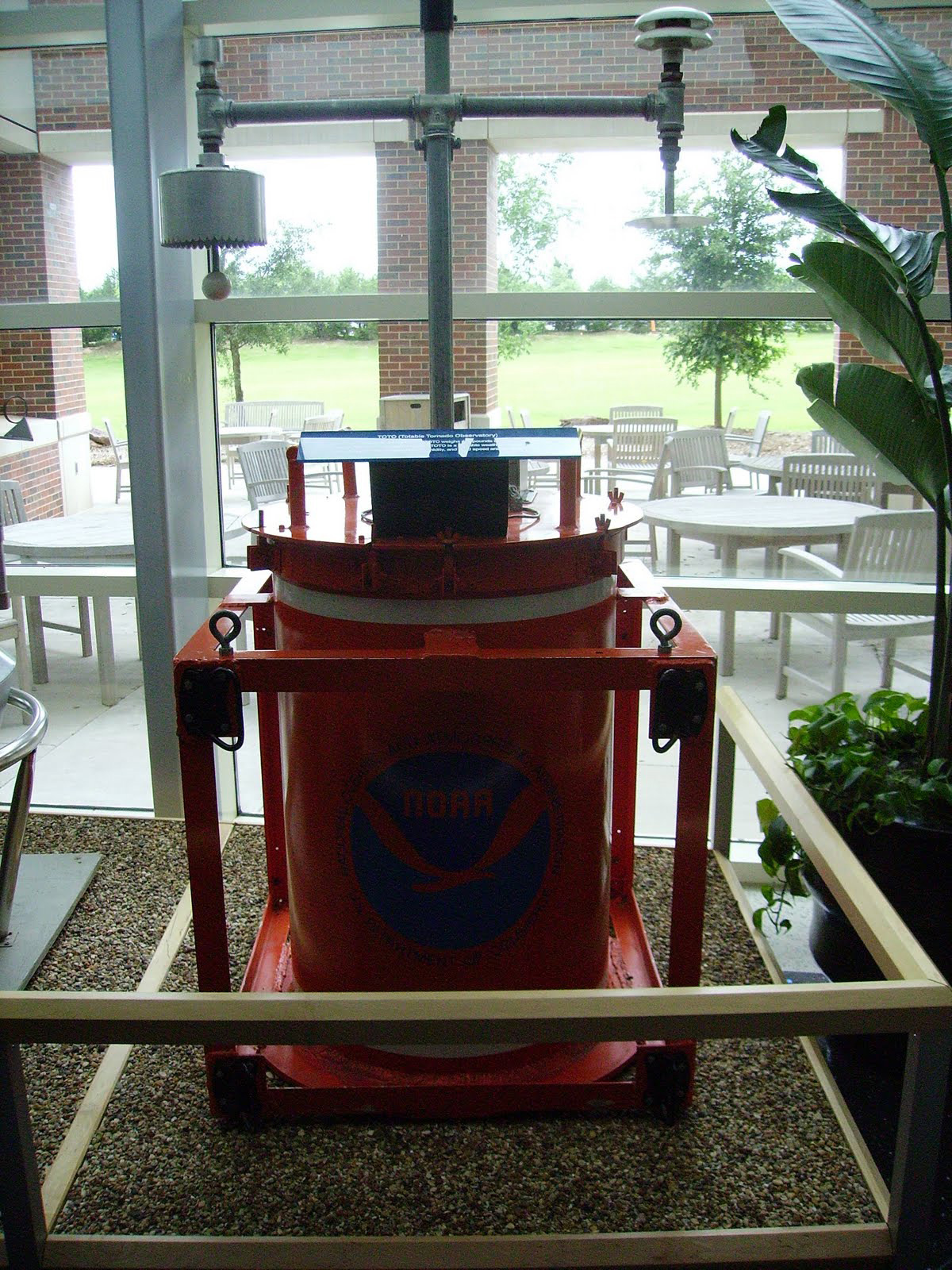 Image of the original TOtable Tornado Observatory within the National Weather Center in Norman, Oklahoma