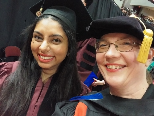 Dr. Fizza Raza and Dr. Heili Pals at Dr. Fizza Raza's graduation